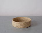 Round Tabletop Basket Trio, jute - natural