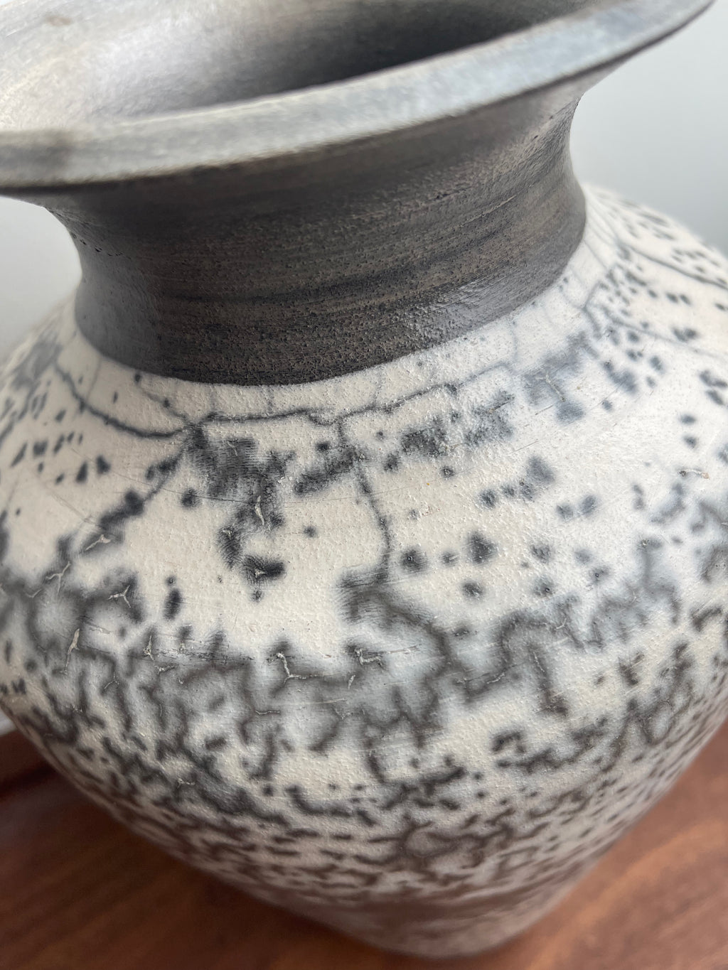 Ceramic Vase - Horsehair raku Vase Large