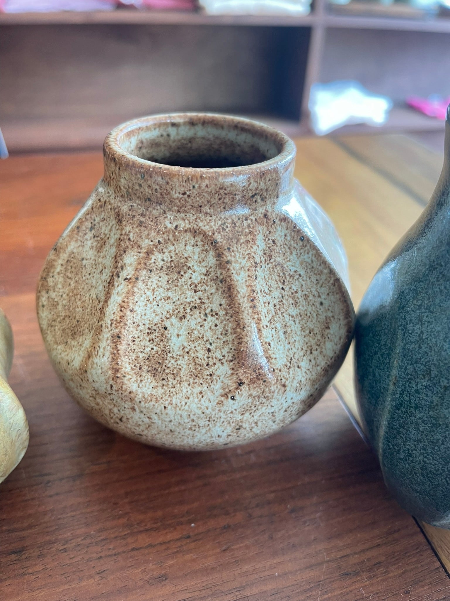 Ceramic Vase / Vessel - Speckled Brown Small