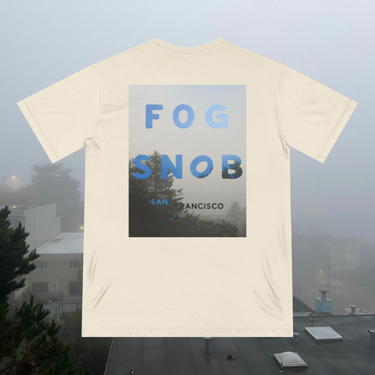 Fog Snob | Unisex Organic Cotton T-Shirt | San Francisco Fog Graphic Tee