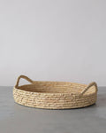 Oval Tray Basket, palm leaf
