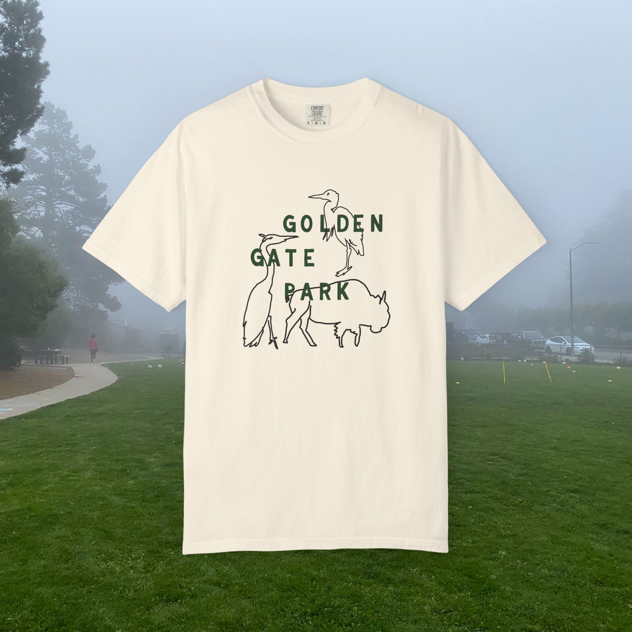 Golden Gate Park Wildlife | Adult Unisex T-Shirt | Where the bison roam