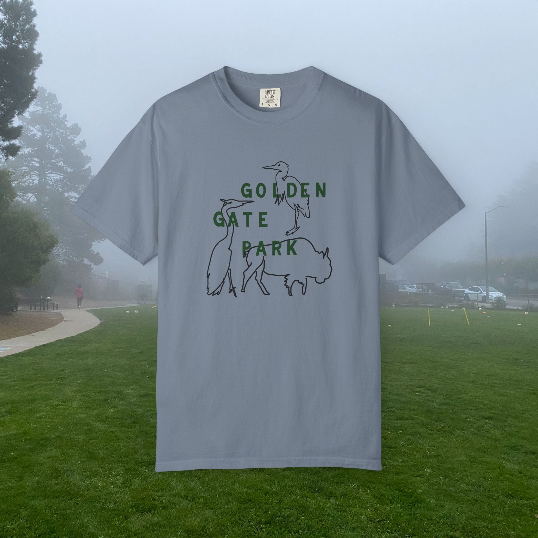 Golden Gate Park Wildlife | Adult Unisex T-Shirt | Where the bison roam