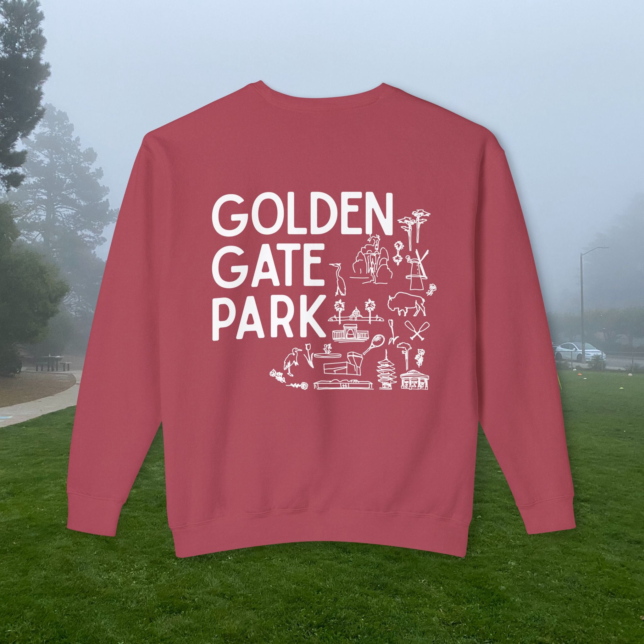 Golden Gate Park | Adult Unisex Crewneck | A little Sketching in the Park