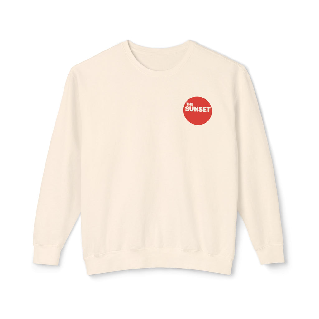 The Sunset | Unisex Adult Cotton Crewneck Sweatshirt | Always Foggy, Sometimes Sunny
