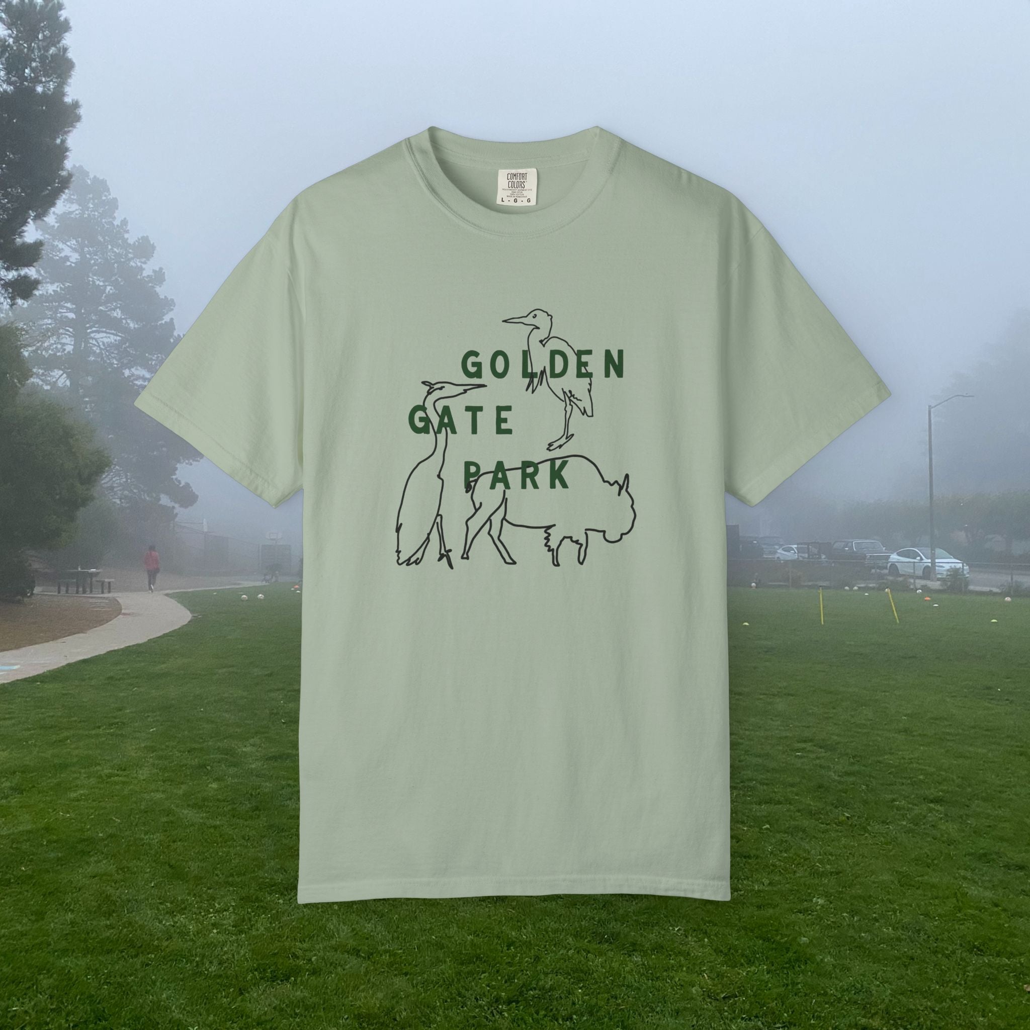 Golden Gate Park Wildlife | Adult Unisex T-Shirt | Where the bison roam