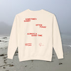 Certified Fog Snob | Adult Cotton Crewneck | Sometimes Sunny Often Foggy Always A ... Good Time
