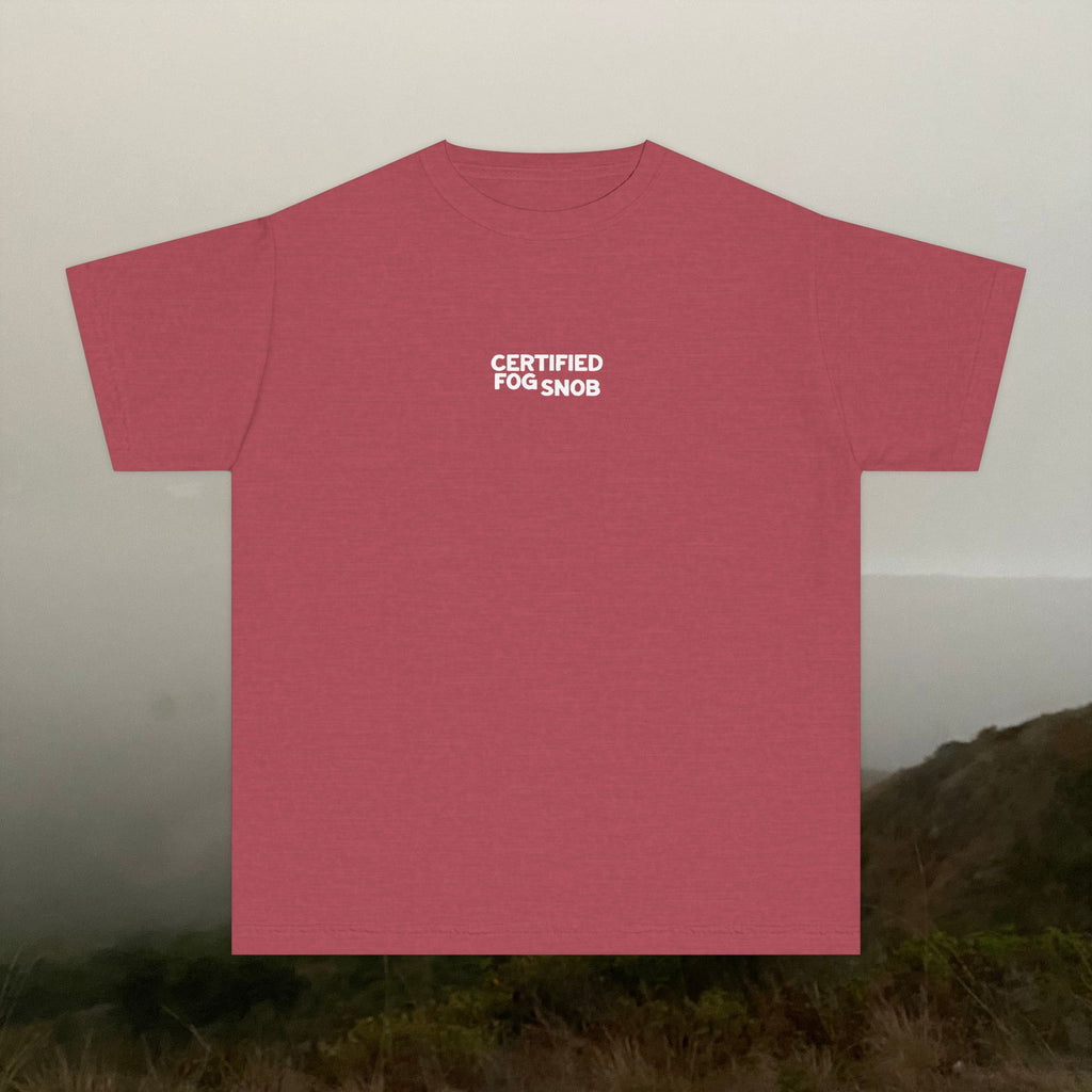Certified Fog Snob Guy | Youth Tee | Sometimes Sunny, Often Foggy