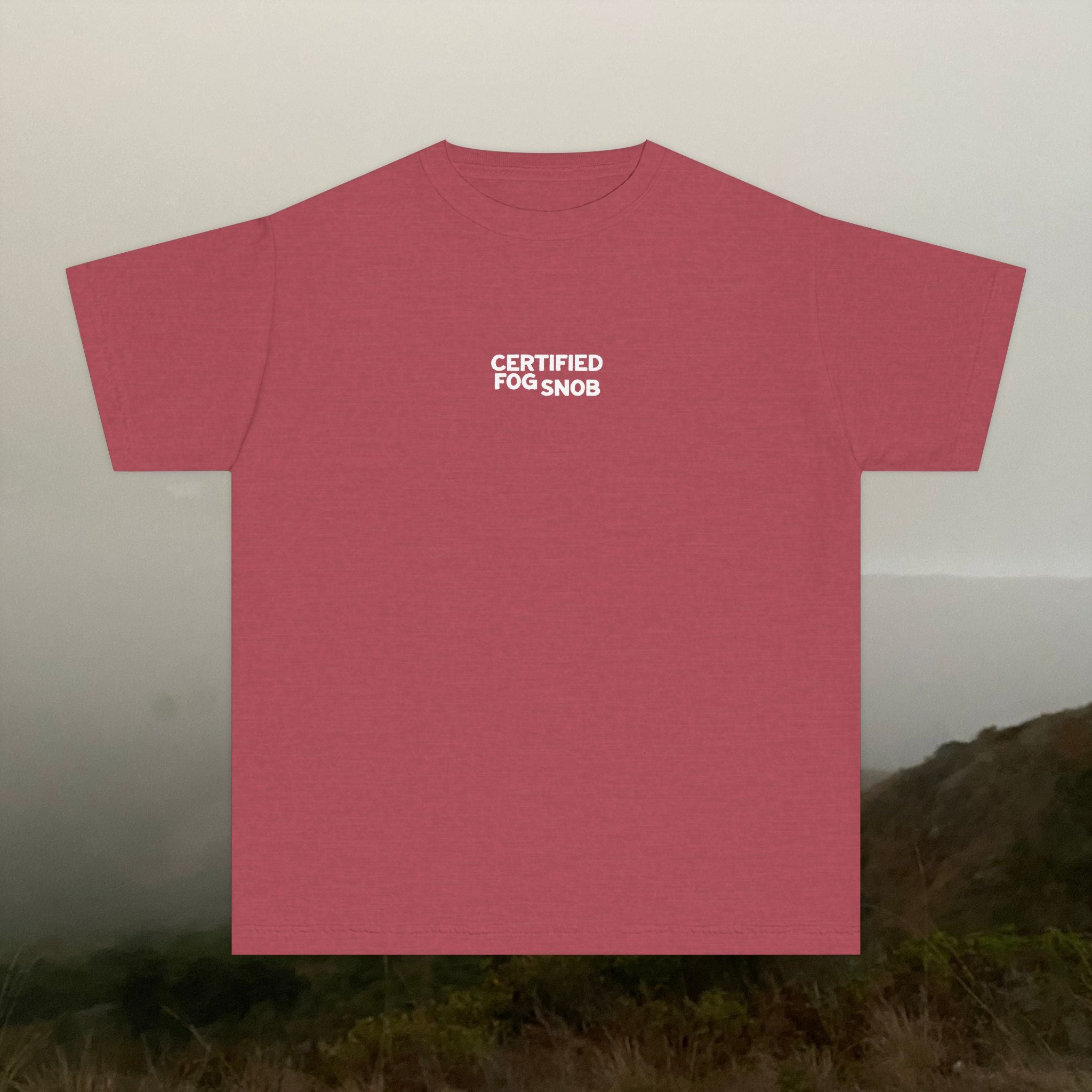 Certified Fog Snob Guy | Youth Tee | Sometimes Sunny, Often Foggy