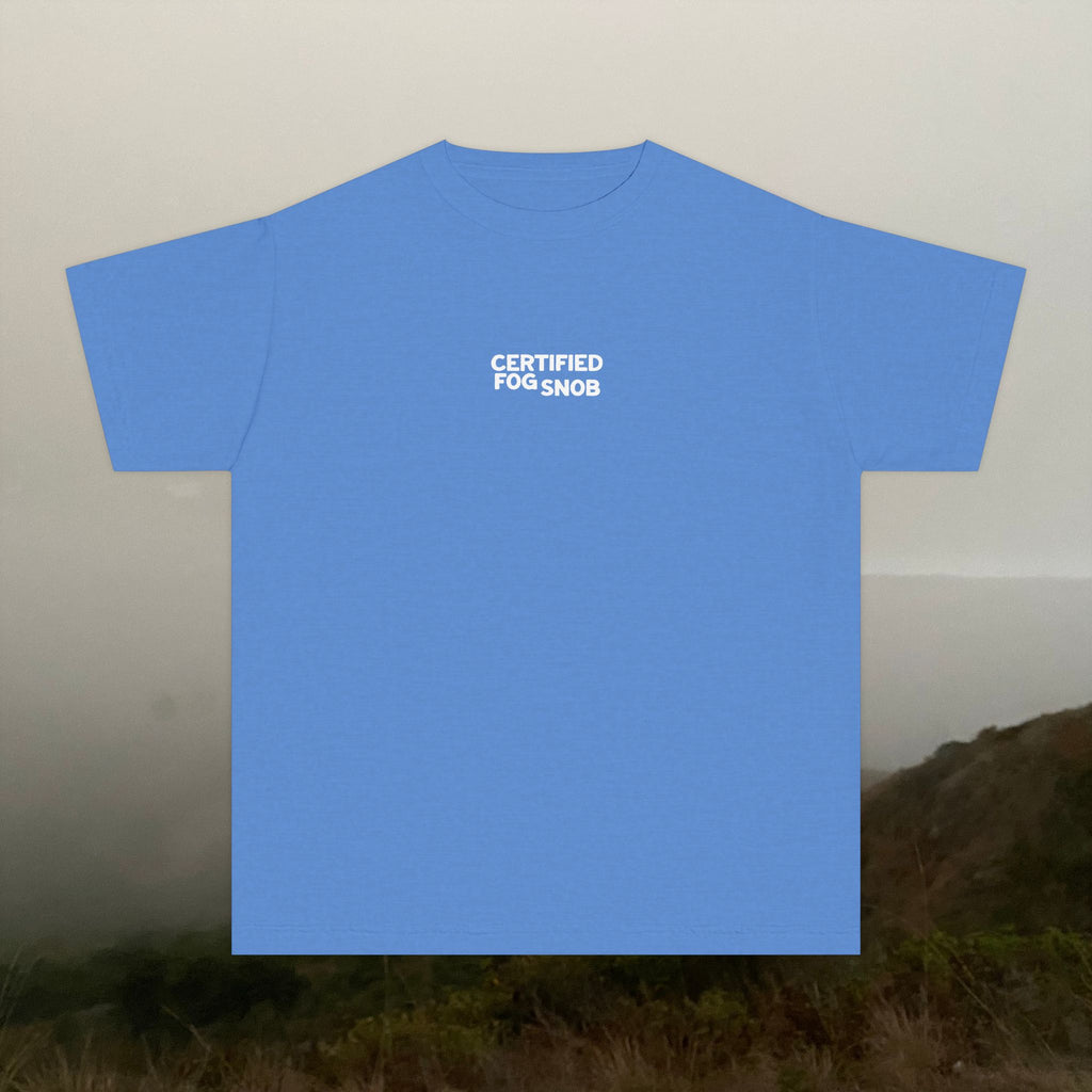 Certified Fog Snob Guy | Youth Tee | Sometimes Sunny, Often Foggy