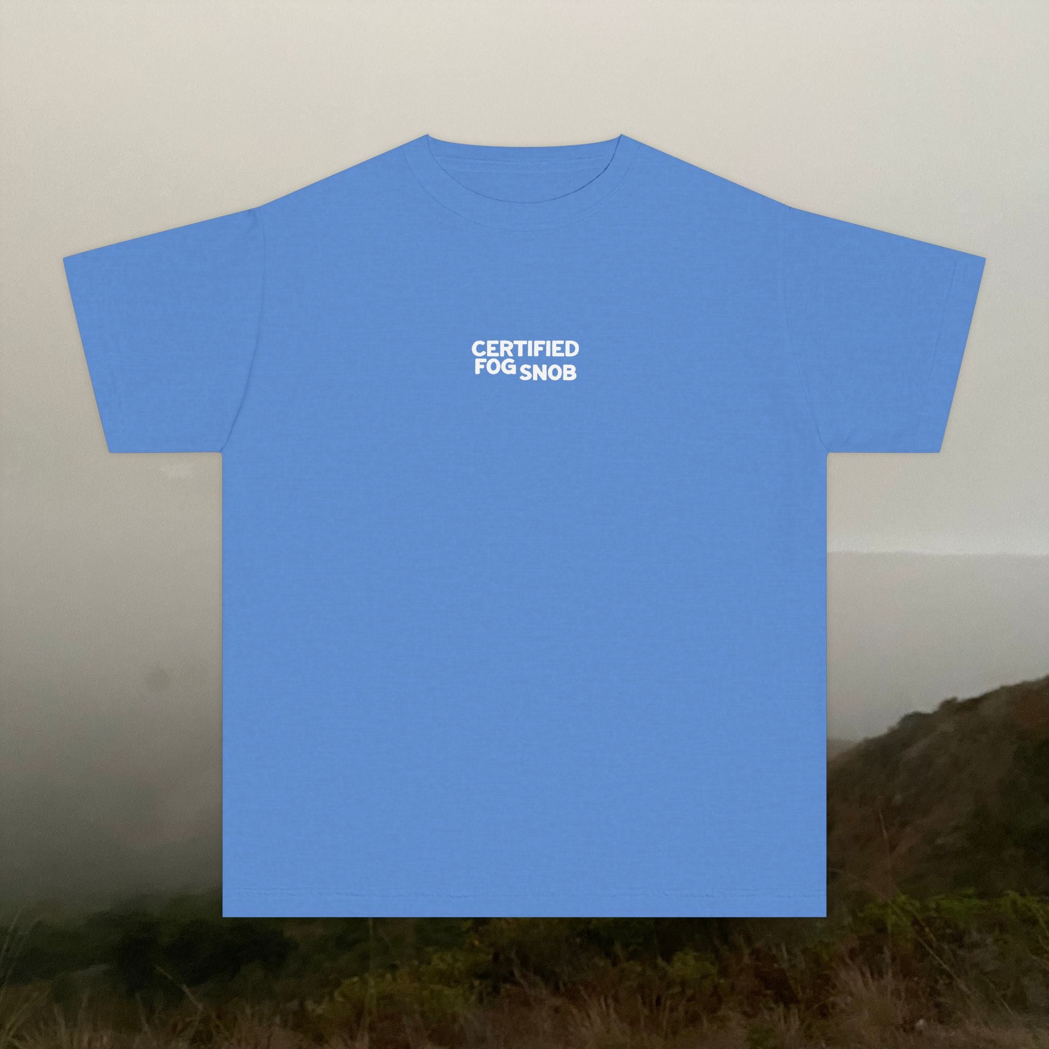 Certified Fog Snob Guy | Youth Tee | Sometimes Sunny, Often Foggy