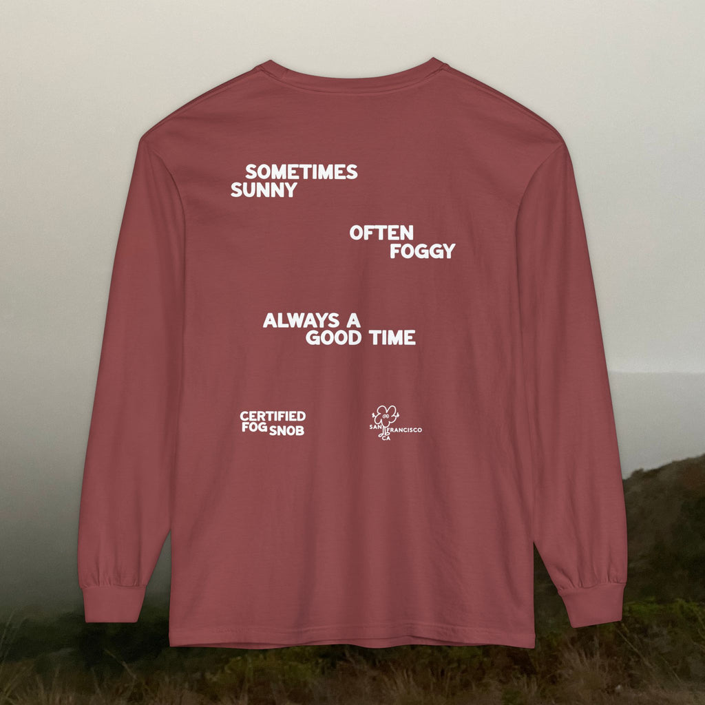 Certified Fog Snob | Unisex Adult Long Sleeve Tee | Often Foggy, Sometimes Sunny