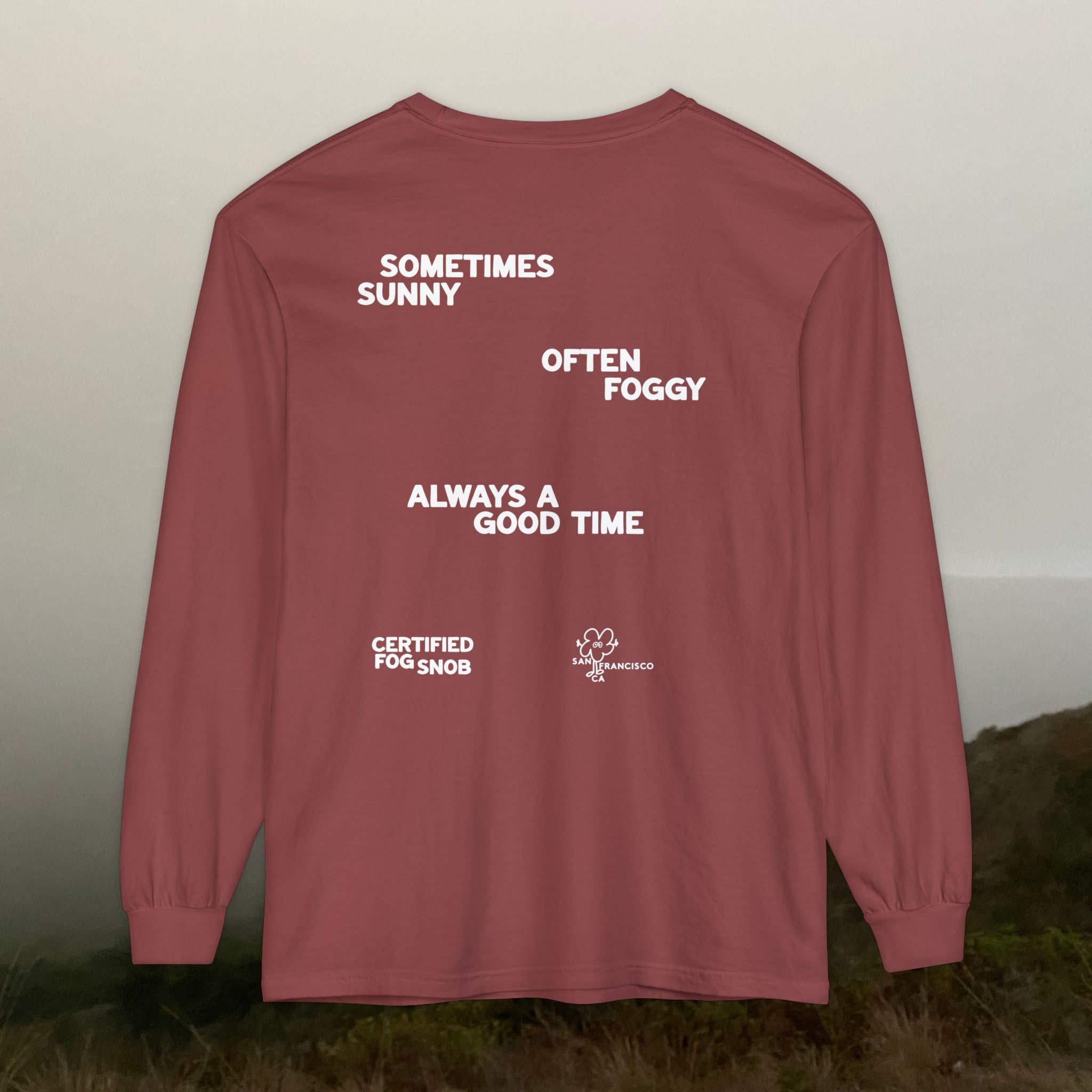 Certified Fog Snob | Unisex Adult Long Sleeve Tee | Often Foggy, Sometimes Sunny