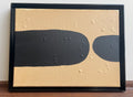 Artwork on Canvas Framed "dash dot" - 9"x12