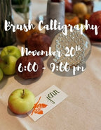 Brush Calligraphy Class - 20 NOV 2025