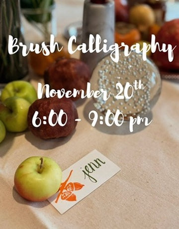 Brush Calligraphy Class - 20 NOV 2025