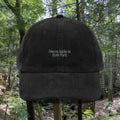 Hyde Park | Corduroy Embroidered Hat |  "I Forest Bathe in Hyde Park"