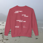 Certified Fog Snob | Adult Cotton Crewneck | Sometimes Sunny Often Foggy Always A ... Good Time