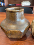 Ceramic Vase / Vessel - Medium Brown