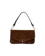 Trenta Bag in Chocolate Brown Suede