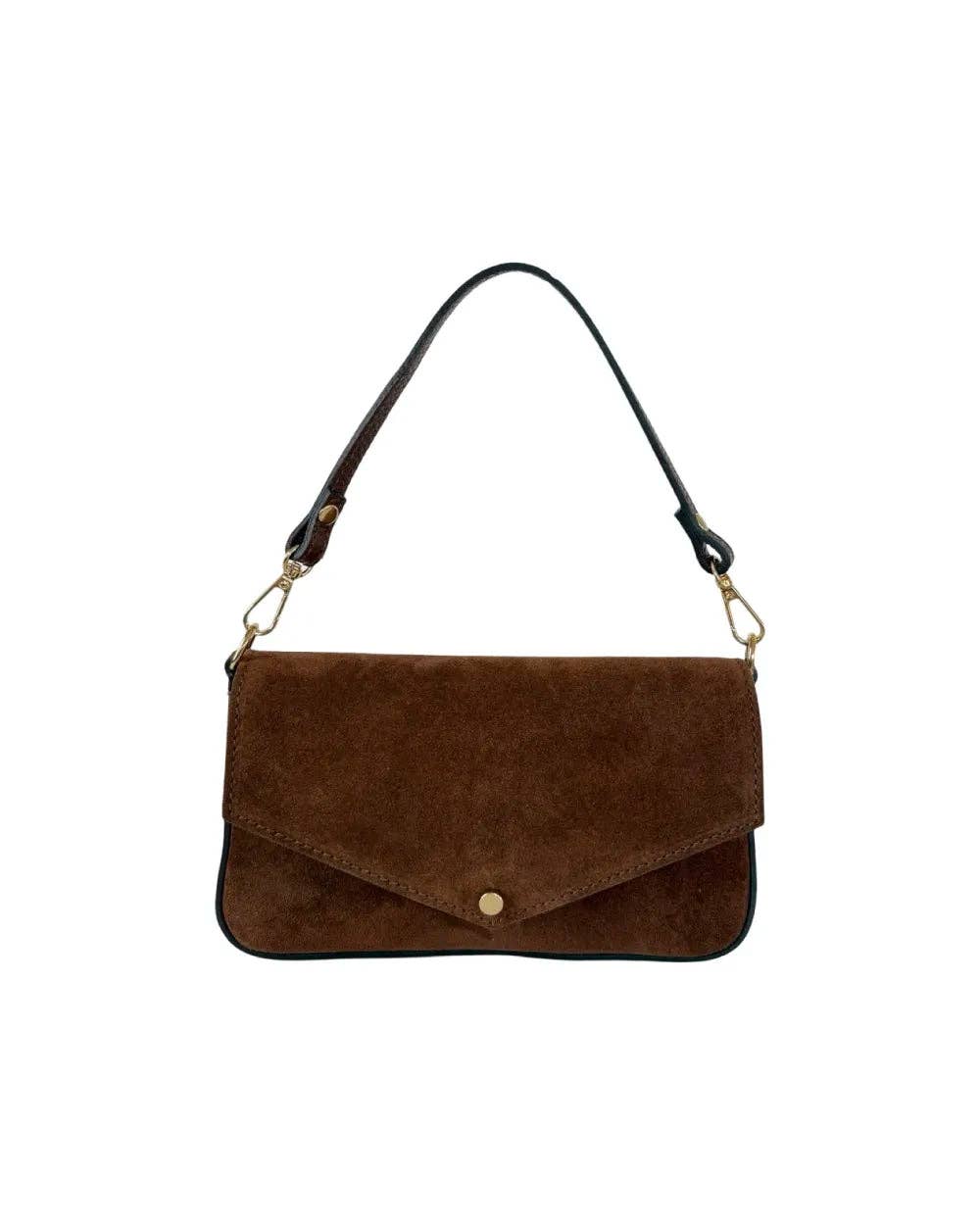 Trenta Bag in Chocolate Brown Suede