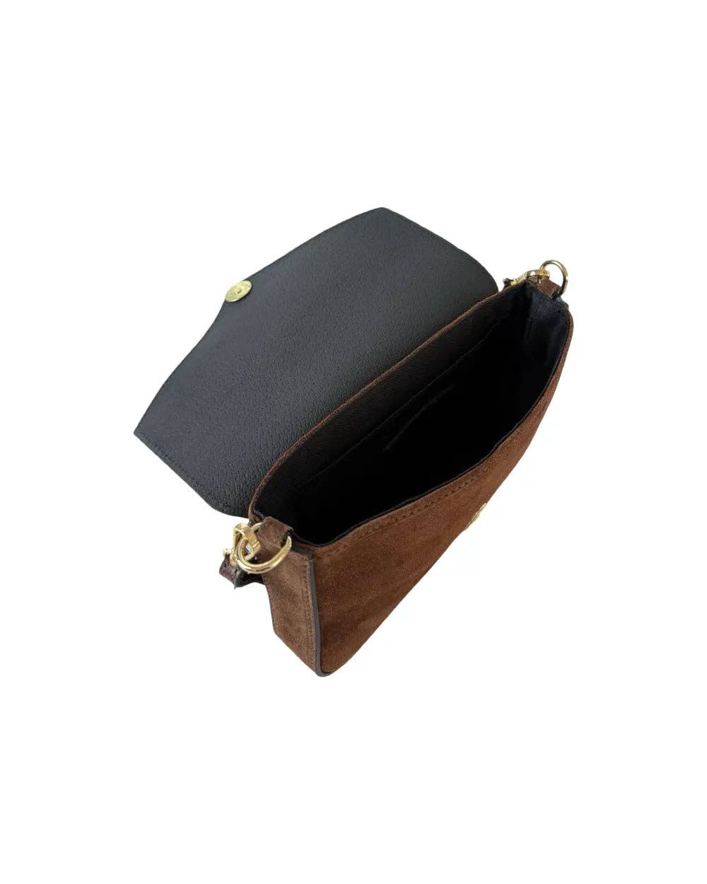 Trenta Bag in Chocolate Brown Suede
