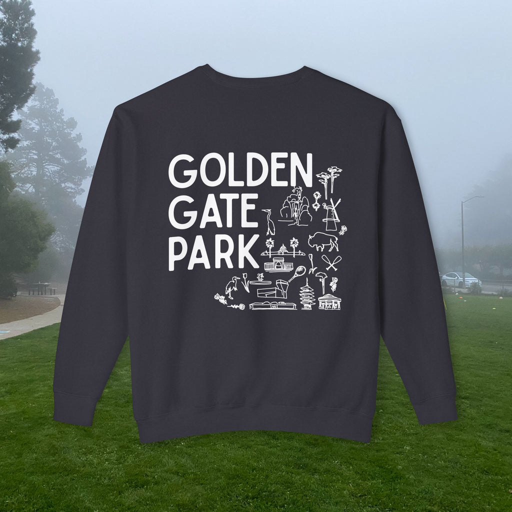 Golden Gate Park | Adult Unisex Crewneck | A little Sketching in the Park
