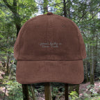 Ueno Park | Corduroy Embroidered Hat |  "I Forest Bathe in Ueno Park"
