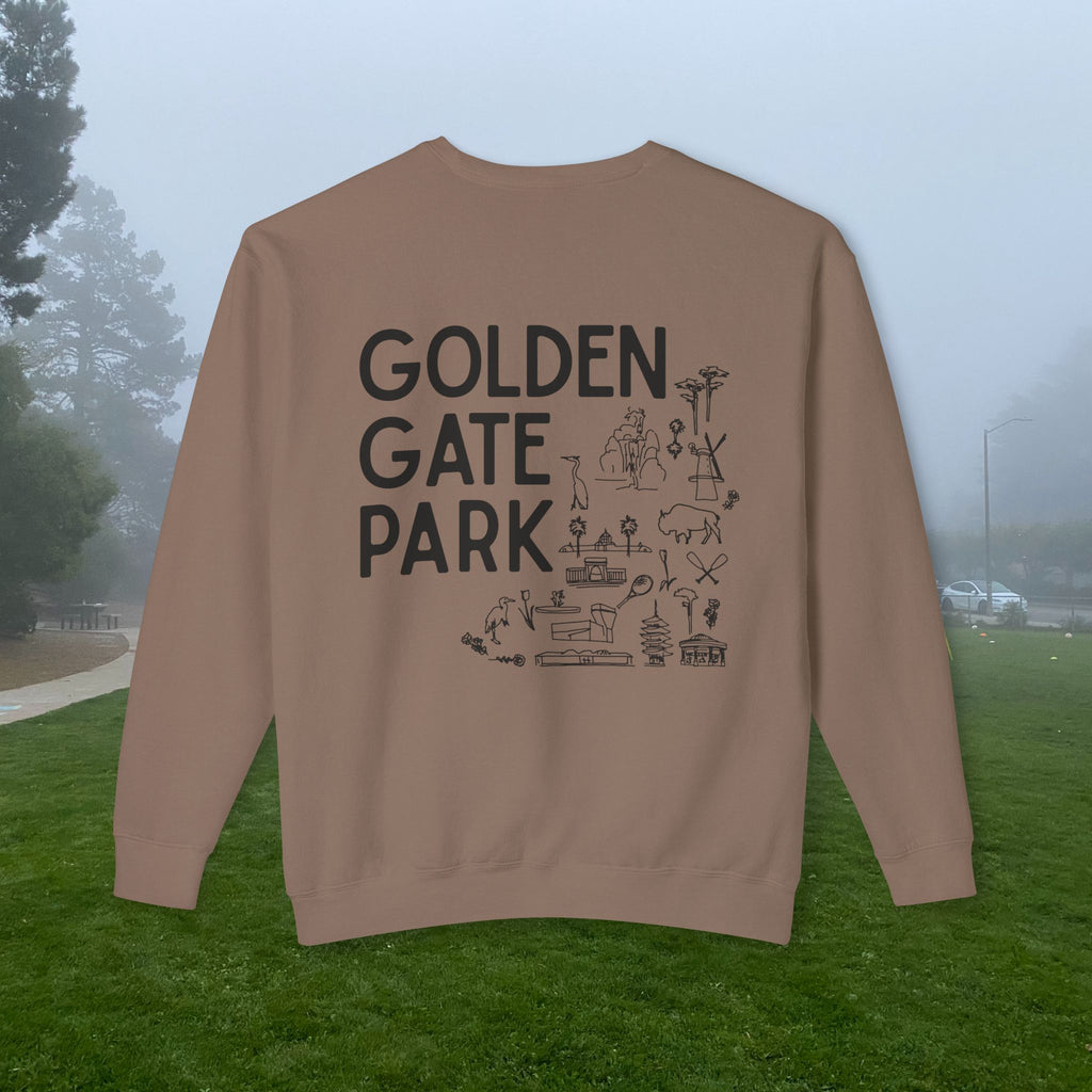Golden Gate Park | Adult Unisex Crewneck | A little Sketching in the Park