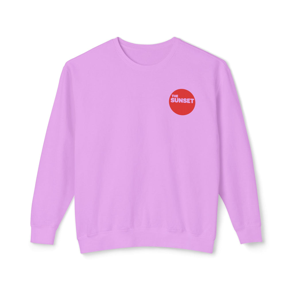 The Sunset | Unisex Adult Cotton Crewneck Sweatshirt | Always Foggy, Sometimes Sunny