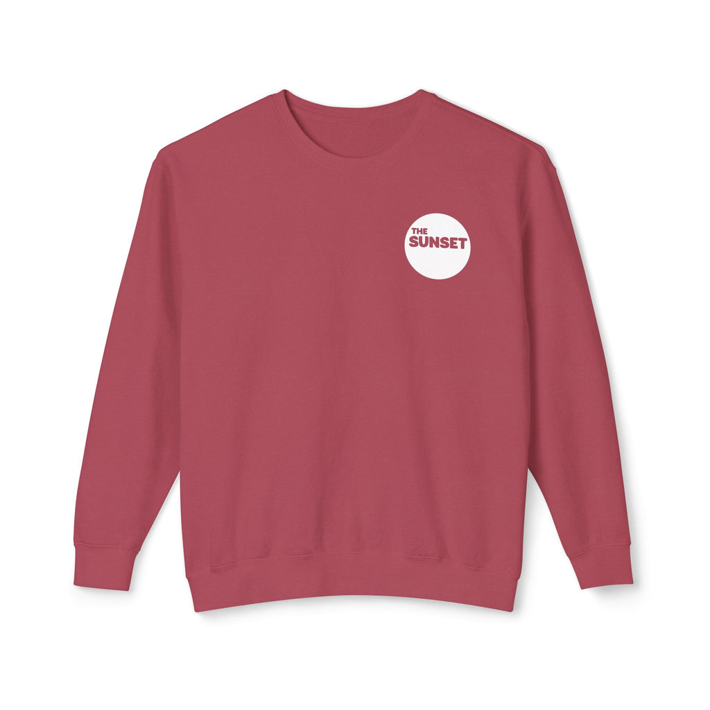 The Sunset | Unisex Adult Cotton Crewneck Sweatshirt | Always Foggy, Sometimes Sunny