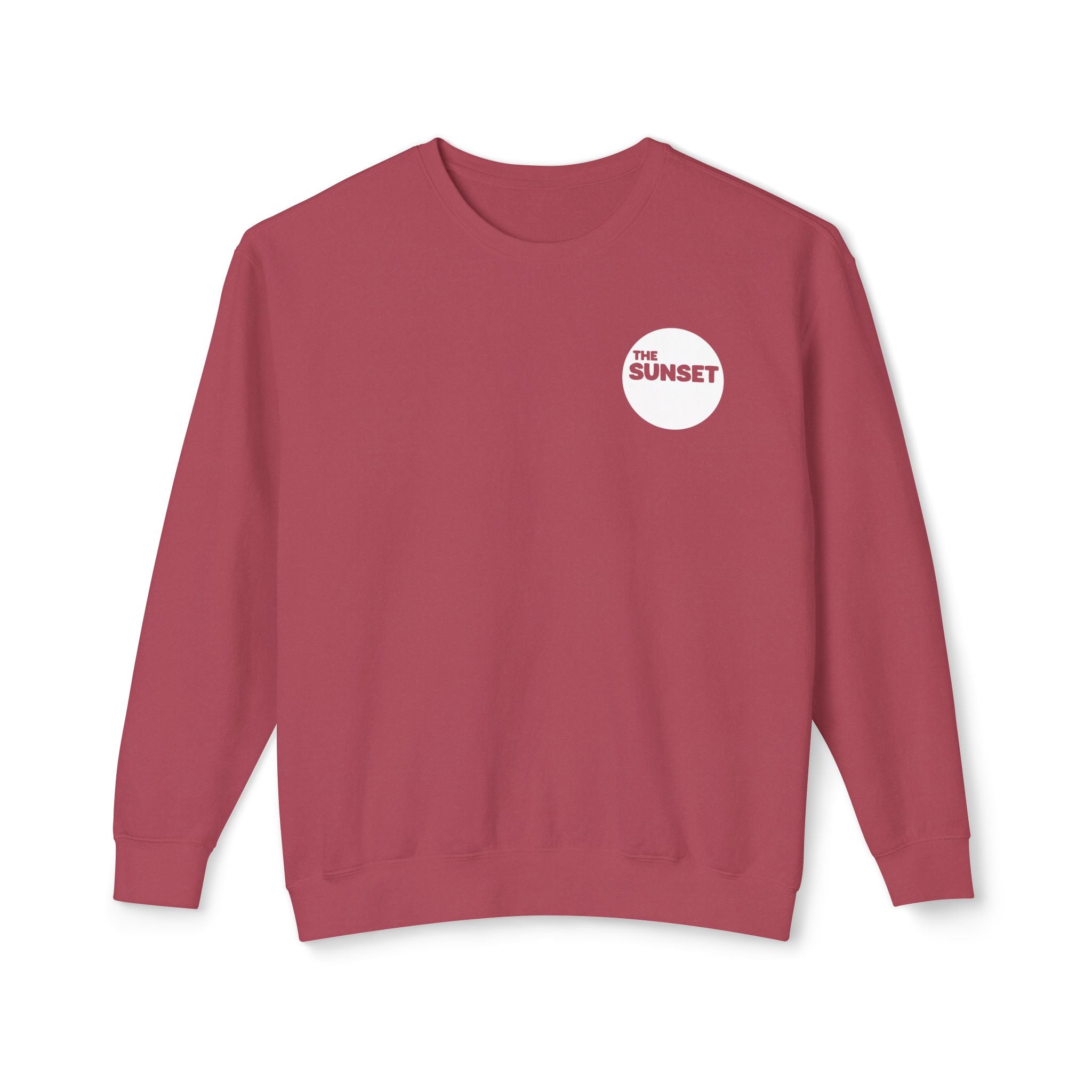 The Sunset | Unisex Adult Cotton Crewneck Sweatshirt | Always Foggy, Sometimes Sunny