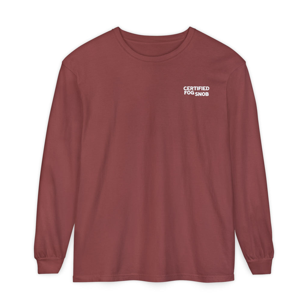 Certified Fog Snob | Unisex Adult Long Sleeve Tee | Often Foggy, Sometimes Sunny
