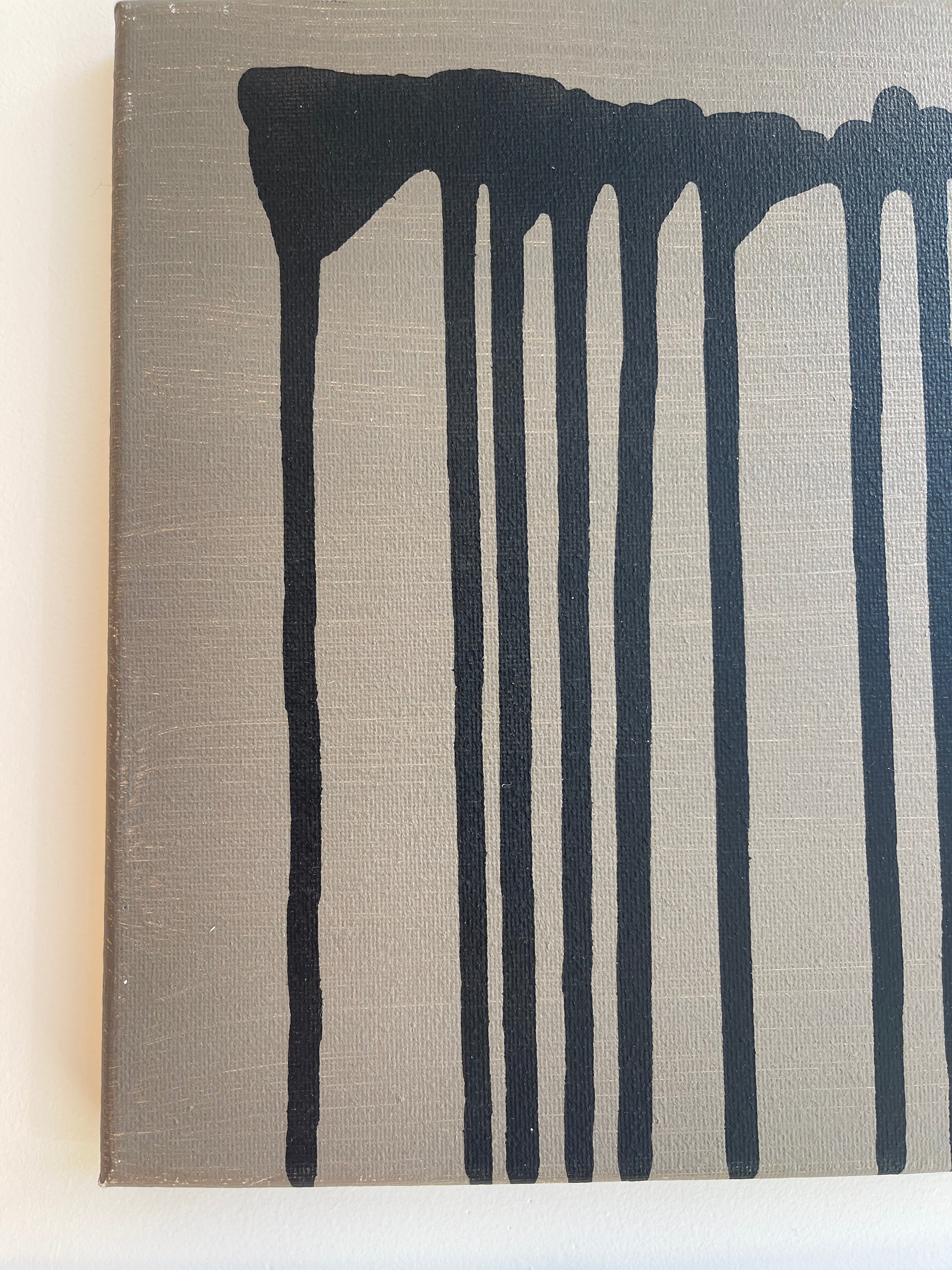 Artwork on Canvas "drip" - 9"x12"