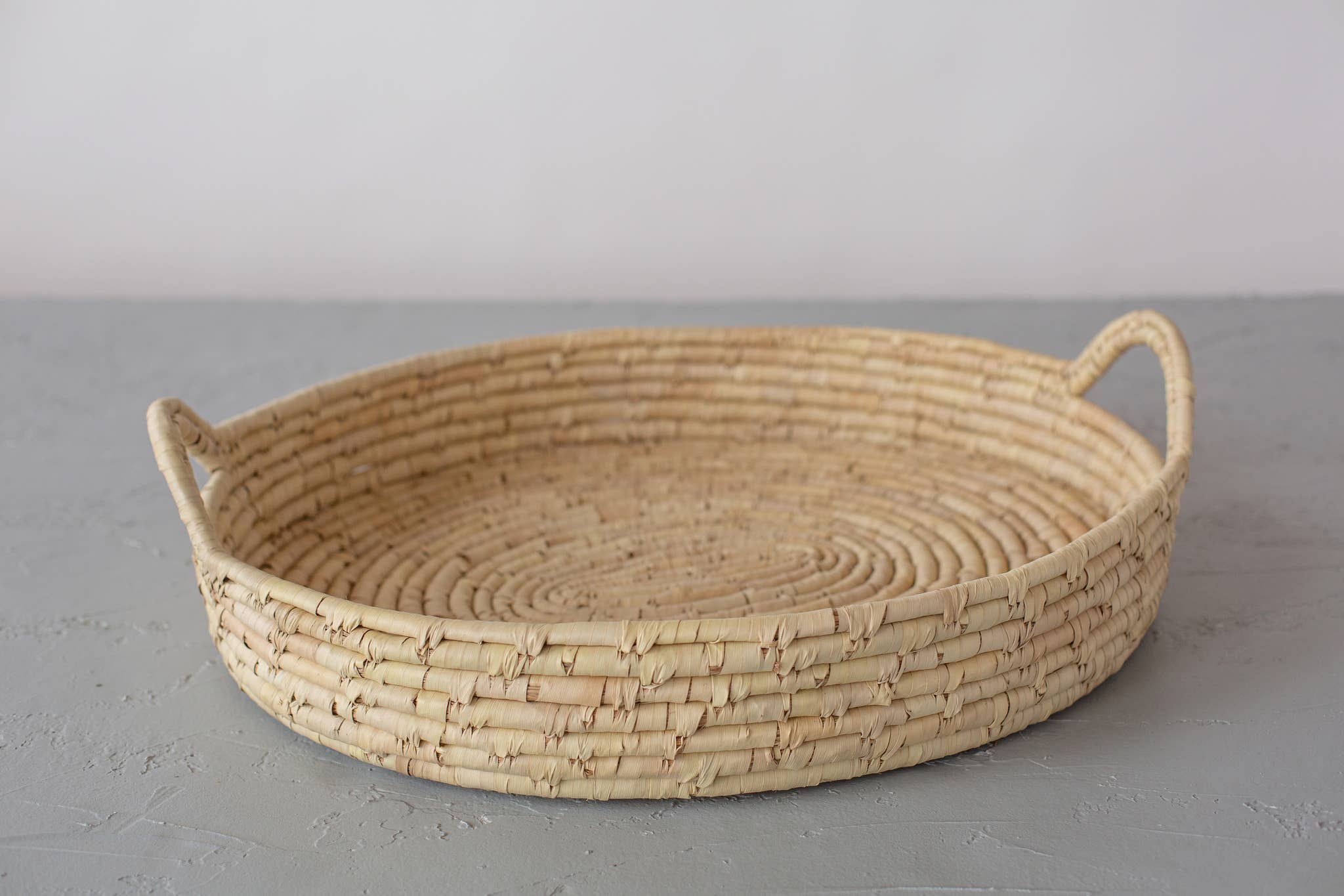 Oval Tray Basket, palm leaf