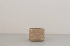 Square Tabletop Basket - natural jute