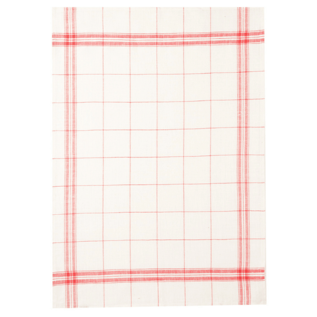 Coucke Red Checker Tea Towel (linen tea towel)