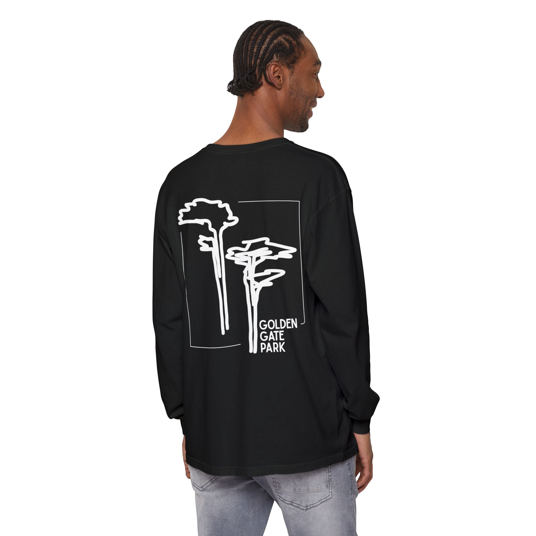 Golden Gate Park | Unisex Adult Long Sleeve T-Shirt | Cypress Trees