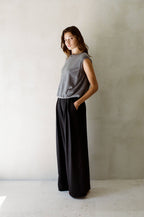 Knit 100% Cashmere Round Neck Vest Top