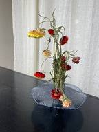 Vintage Art Glass Votive Holder Made in Romania Blown Glass