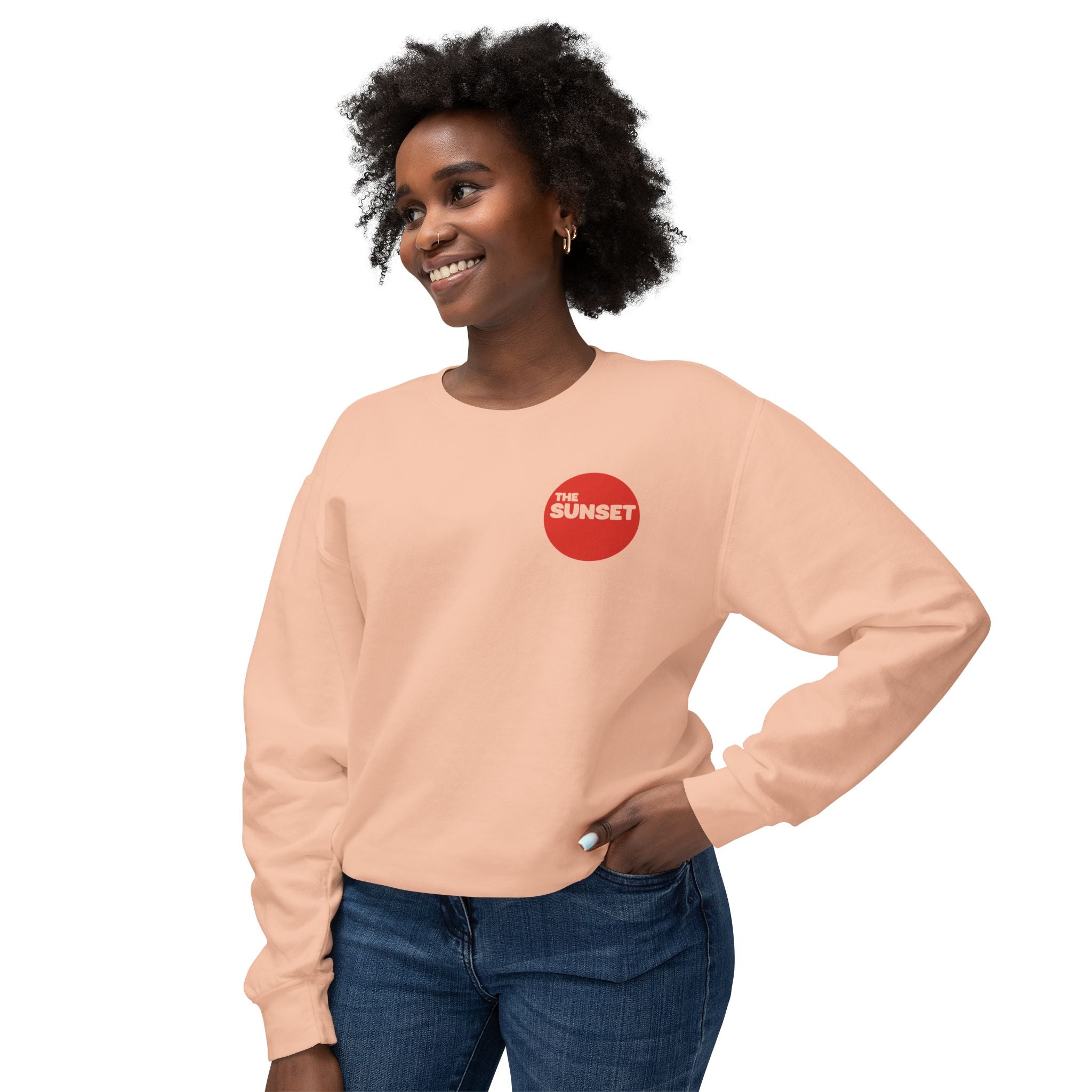 The Sunset | Unisex Adult Cotton Crewneck Sweatshirt | Always Foggy, Sometimes Sunny