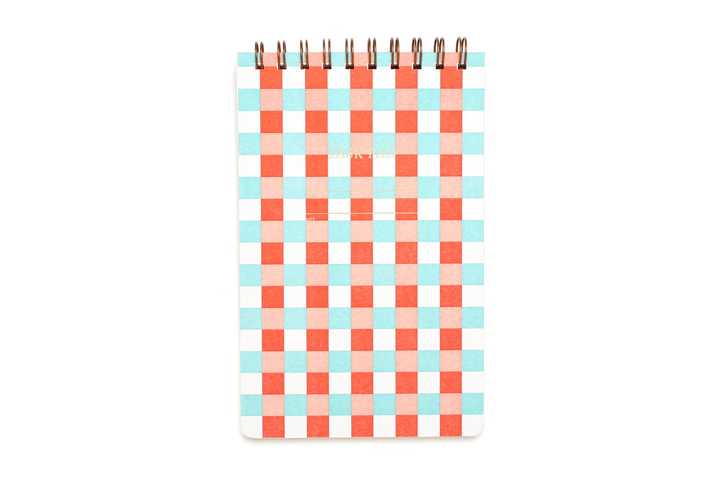 Task Pad Notebook - Checker Pastel