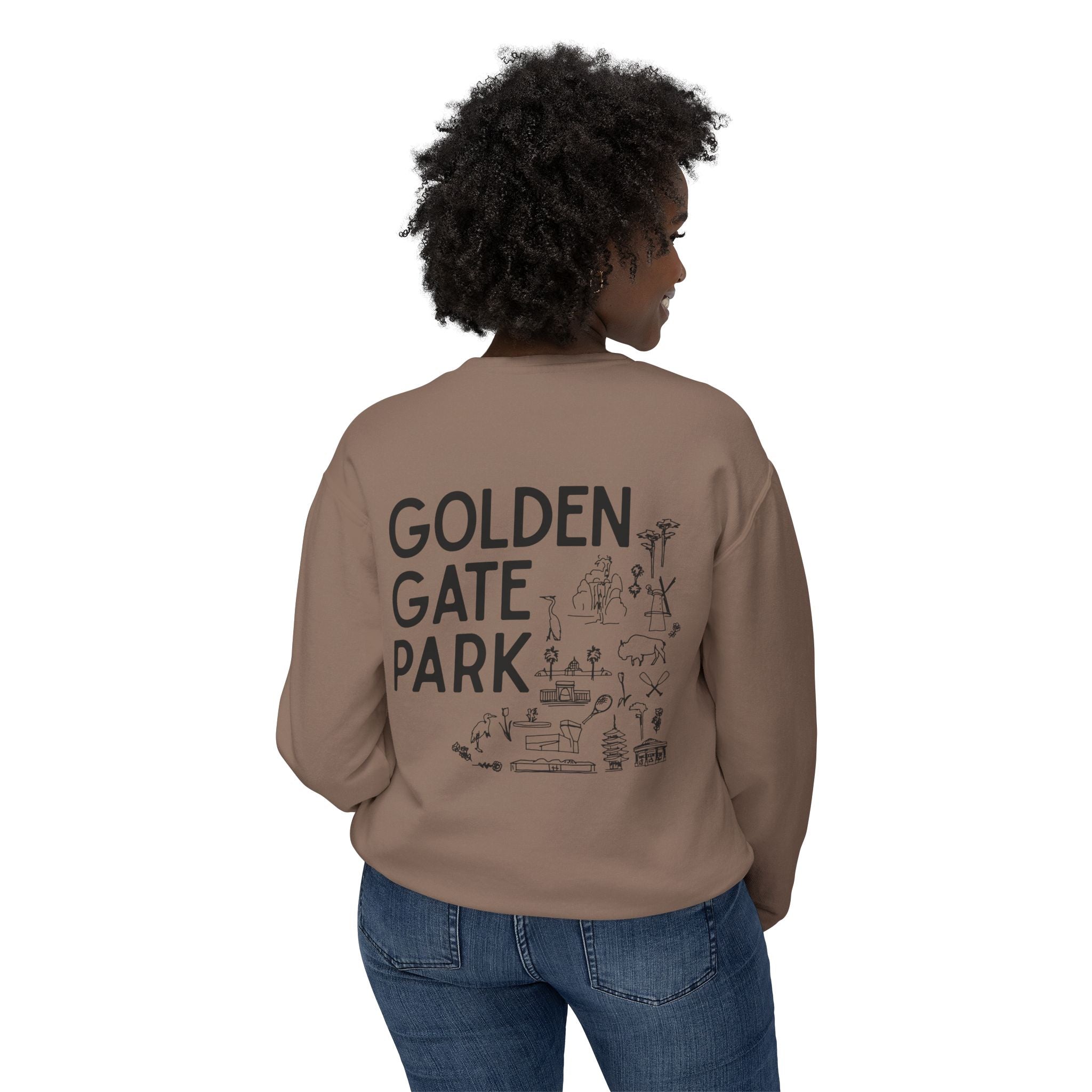 Golden Gate Park | Adult Unisex Crewneck | A little Sketching in the Park