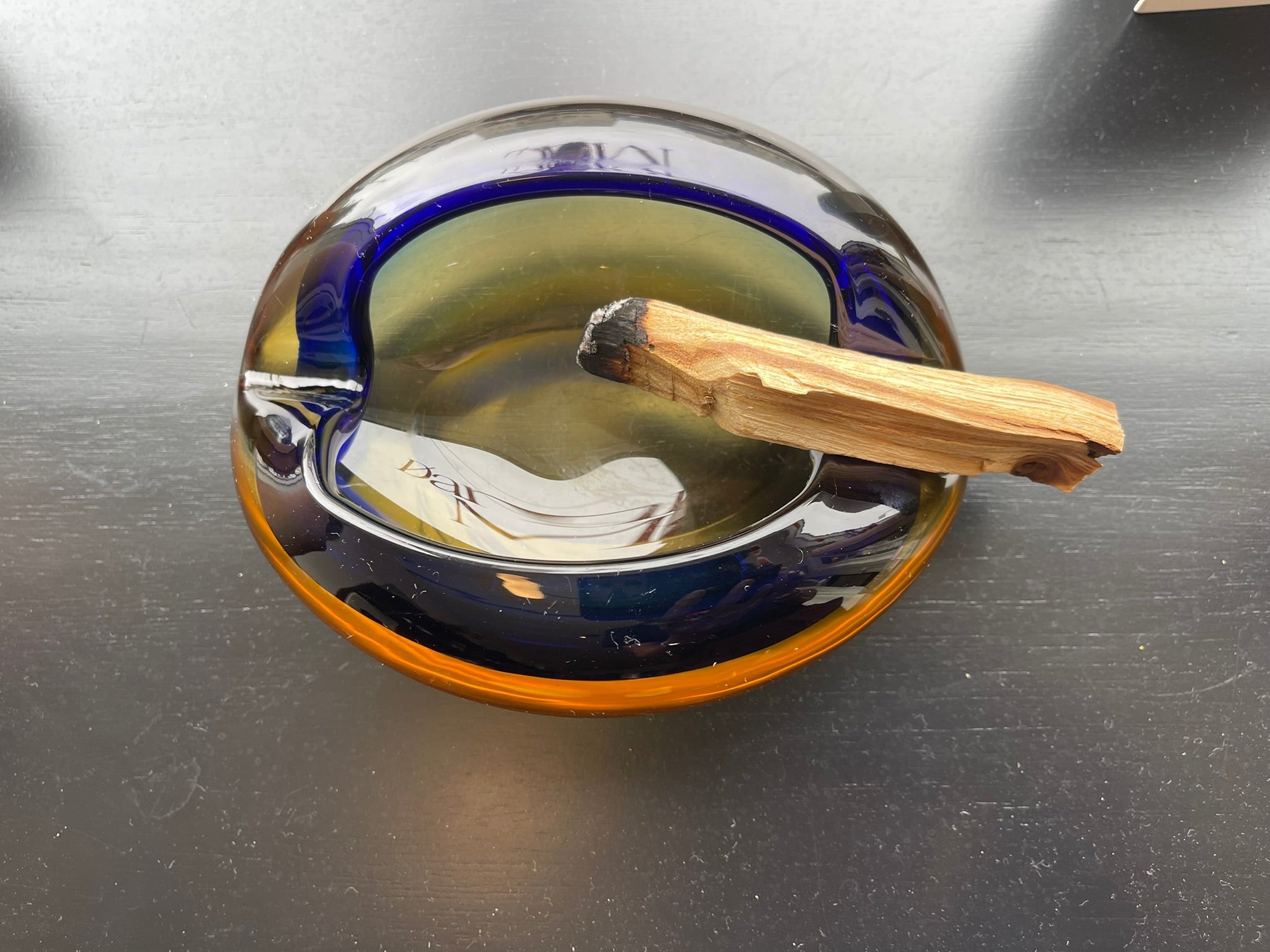 Large Murano Glass Ashtray or Bowl - Vintage 1960s Italian