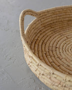 Oval Tray Basket, palm leaf