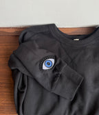 Adult Patch Crew Sweatshirt - Black