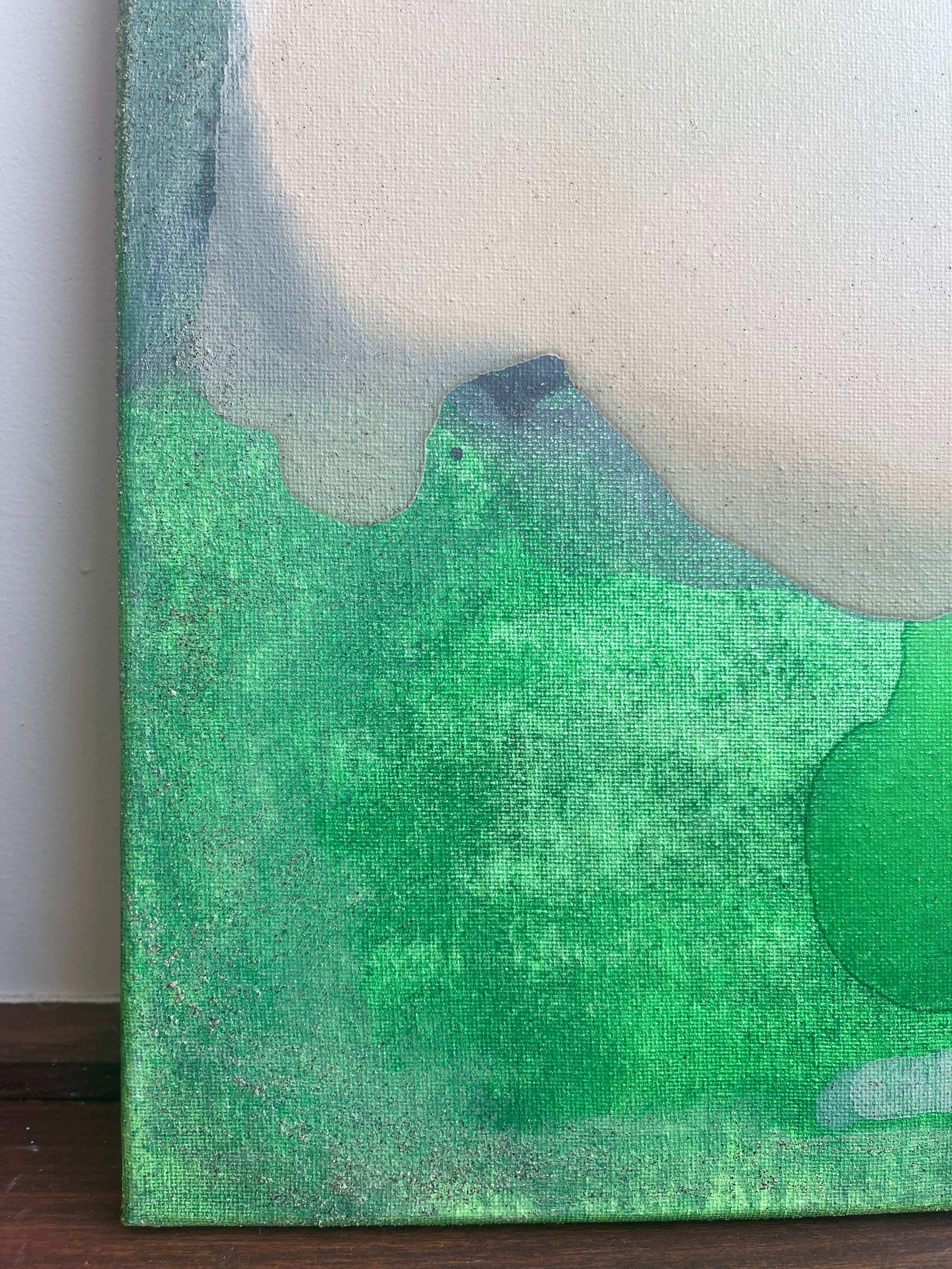 Artwork on Canvas "Neon Beach Tidepool" - 16"x20"