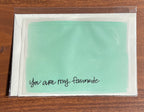 Watercolor Notecard