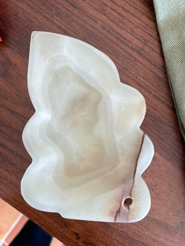 Vintage Green Marble - Leaf Dish