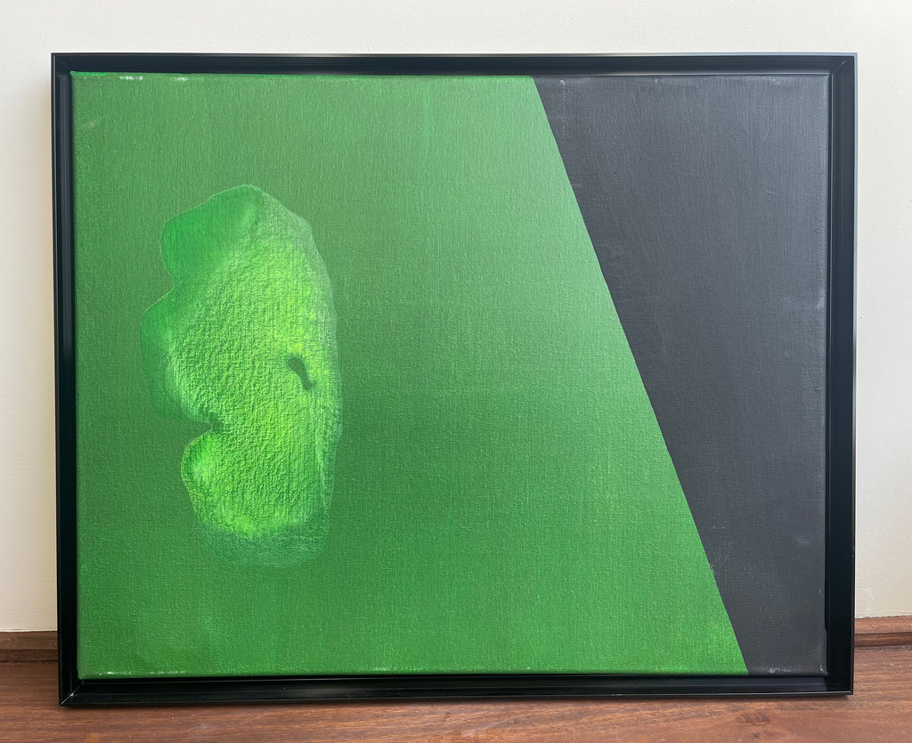 Artwork on Canvas Framed "Neon Pool" - 16"x20"